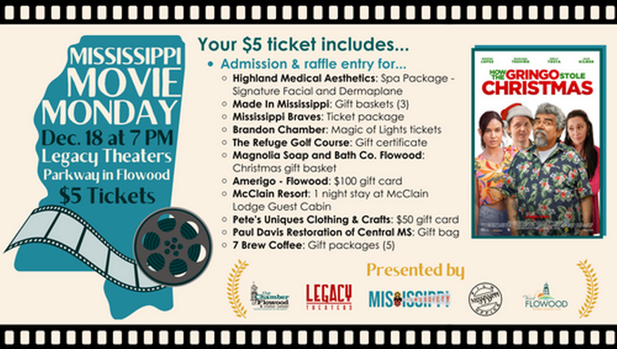 Mississippi Movie Monday (Dec. 2023) Dec 18, 2023 Chamber Events